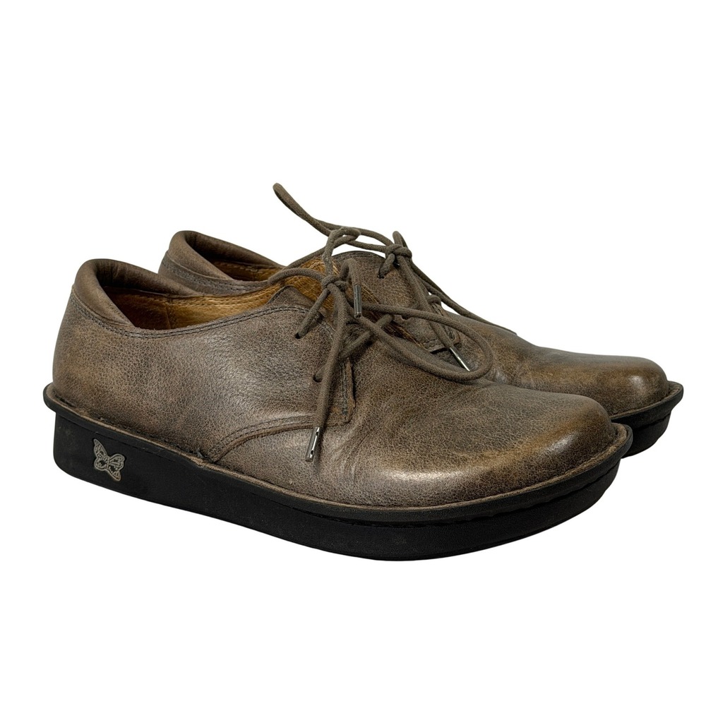 Alegria By PG Lite Brenna Leather Loafers Oxford Shoes Womens EU 37 US 7 BRE-603